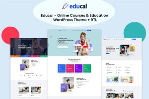 Download Educal - Online Courses  Education WordPress Theme Educal is a minimal and contemporary WordPress theme that has been perfectly crafted for education.