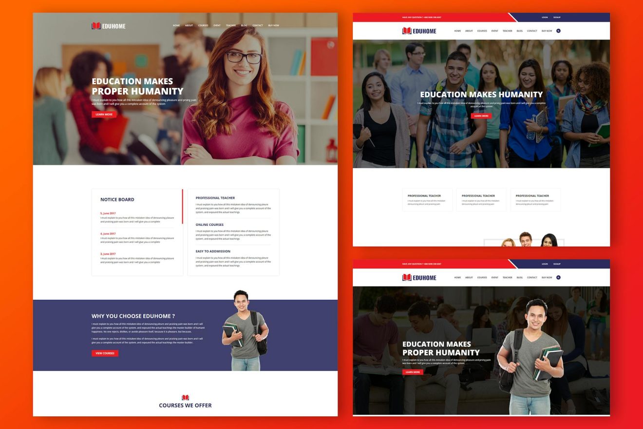Eduhome - Education HTML Template Eduhome โ Education HTML Template is ...