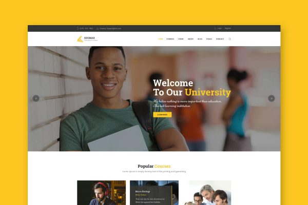 Download EduMax : Education & Courses HTML Template Education & Courses