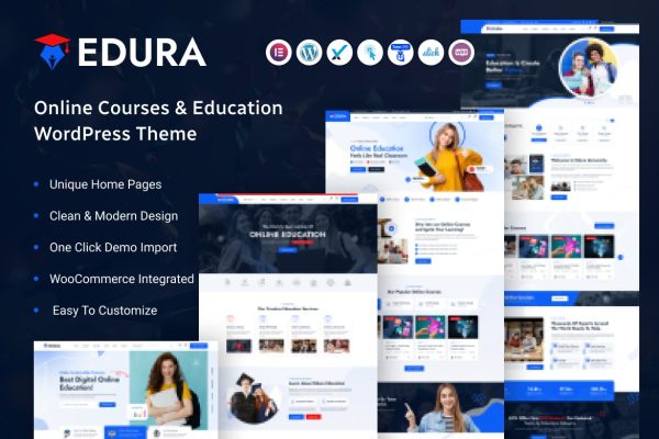 Download Edura – Online Courses & Education WordPress Theme Edura is a Online Courses & Education WordPress Theme for educational blog, academy courses, LMS