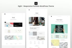 Download Eight - Responsive Portfolio WordPress Theme agency, blog, creative, elegant, elementor, freelancer, gallery, lightbox, minimal, modern