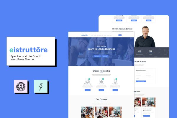 Download Eistruttore - Speaker/Life Coach WordPress Theme  Speaker/Life Coach WordPress Theme