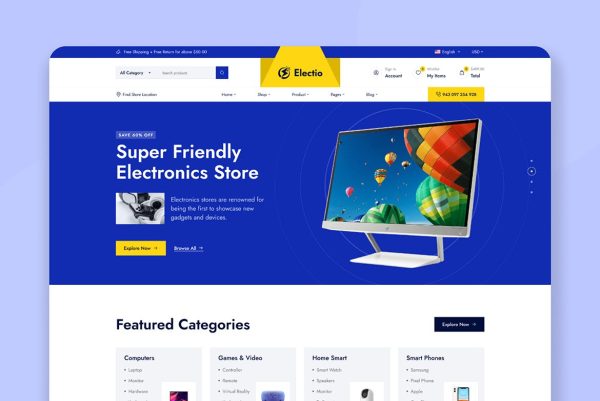 Download Electio Electronics & Gadgets Store Theme