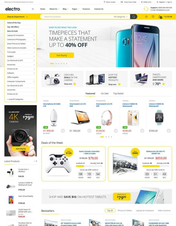 Download Electro Electronics Store WooCommerce Theme Fast eCommerce theme with 1.25s load time. Easy for Affiliates, Dropship & Vendors sites