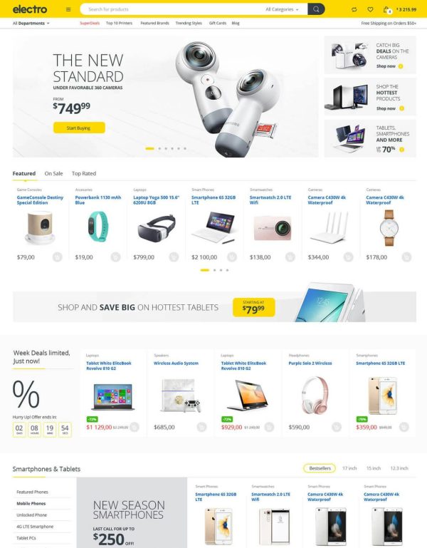 Download Electro Electronics Store WooCommerce Theme Fast eCommerce theme with 1.25s load time. Easy for Affiliates, Dropship & Vendors sites