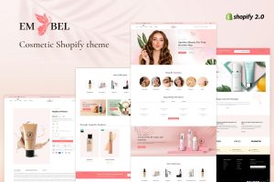 Download Embel - Beauty Store, Cosmetic Shop Shopify Theme Skincare and Cosmetics eCommerce Shopify Theme. Makeup, Beauty care, Salon and Massage Spa Websites.