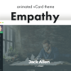 Download Empathy - Animated vCard WordPress Theme Show off your resume and portfolio in a beautiful way to attract your visitors.