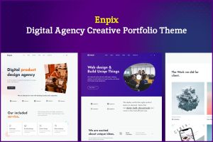 Download Enpix | Digital Agency Creative Portfolio Theme Agency, Startup, creative, studio wordpress theme