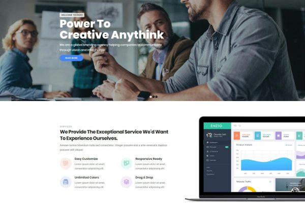 Download Enzio - Responsive Business WordPress Theme