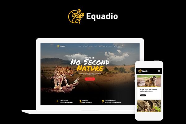 Download Equadio Non-Profit and Environmental WordPress Theme