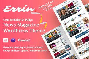 Download Errin - Newspaper & Personal Blog WordPress Theme Discover the Perfect Newspaper & Personal Blog WordPress Theme for Your Online Publishing Needs