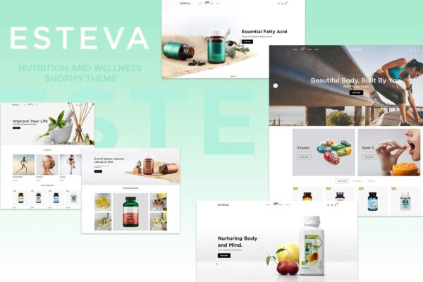 Download Esteva - Nutrition and Wellness Shopify Theme Nutrition and Wellness Shopify Theme
