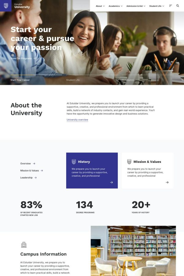 Download Estudiar - College University WordPress Theme The Ultimate Niche WordPress Elementor Pro Theme for College University and Schools