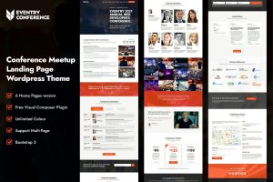 Download Eventry - Conference Meetup Landing Page Theme Out of the box WordPress theme for Corporate Meetup and Conferences