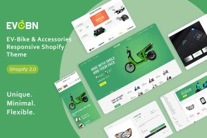 Download Evobn - EV-Bike & Accessories Responsive Theme Electric Bicycle store, EV Auto Sports Shop Bike Shop, Cycle Single Product Shopify Theme