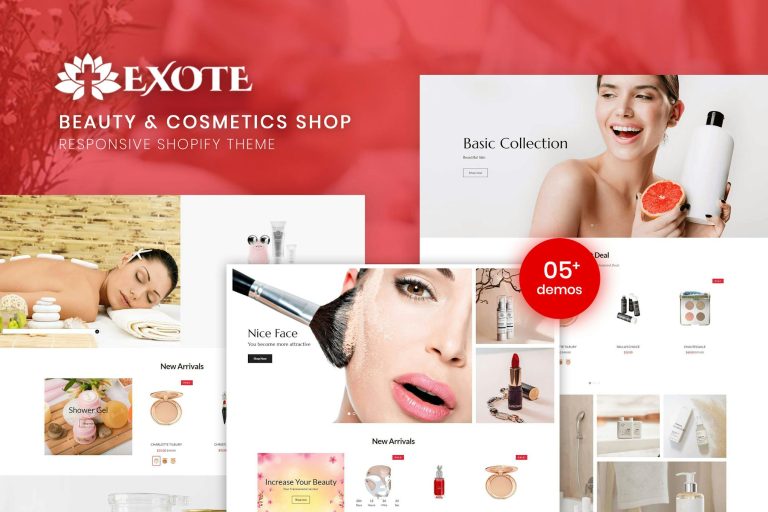 Download Exote - Beauty & Cosmetics Shopify Theme Beauty & Cosmetics Shop Responsive Shopify Theme