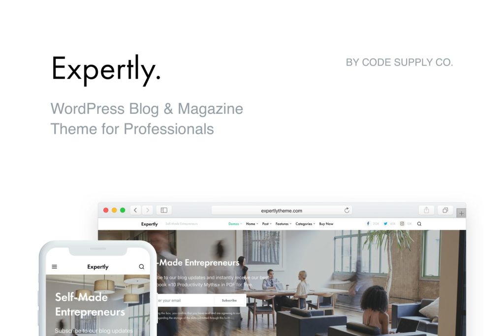 Expertly Expertly - WordPress Blog & Magazine Theme for Pro WordPress Blog ...