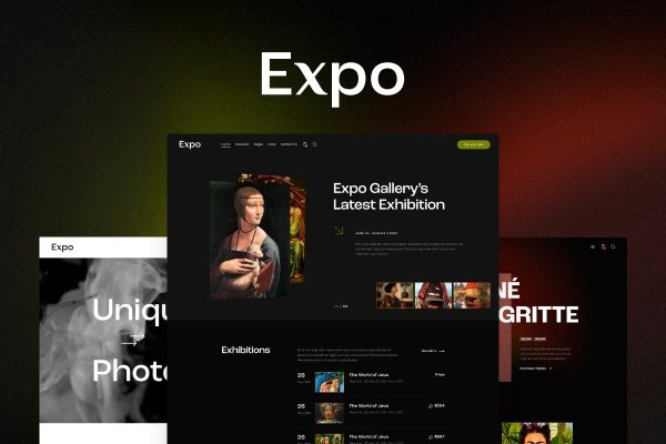 Download Expo Modern Art & Photography Gallery WordPress Theme