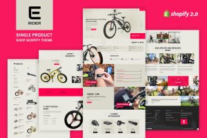 Download Ezyrider - Single Product Shop Shopify Theme Bike, Bicycle or Motor Bike and Single Product Shopify Store template, Sectioned Shopify 2.0.