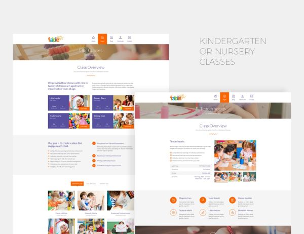 Download Fable - Children Kindergarten Template HTML Template best suitable for children or education related projects like kindergarten or nursery.