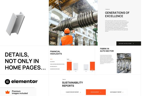 Download Fabrik - Manufacturing & Factory WordPress Welcome to Fabrik, The Ultimate Niche Elementor Pro WordPress Theme for the Industrial Sector