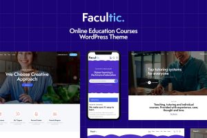 Download Facultic Online Education Courses WordPress Theme
