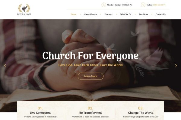 Download Faith & Hope | A Modern Church & Religion WordPre