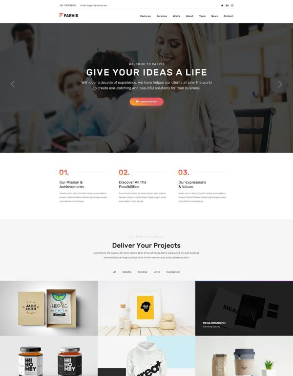 Download Farvis - Multipurpose WordPress Theme building, business, consulting, crypto currency, garden, law, medical, phone repair, plastic surgery