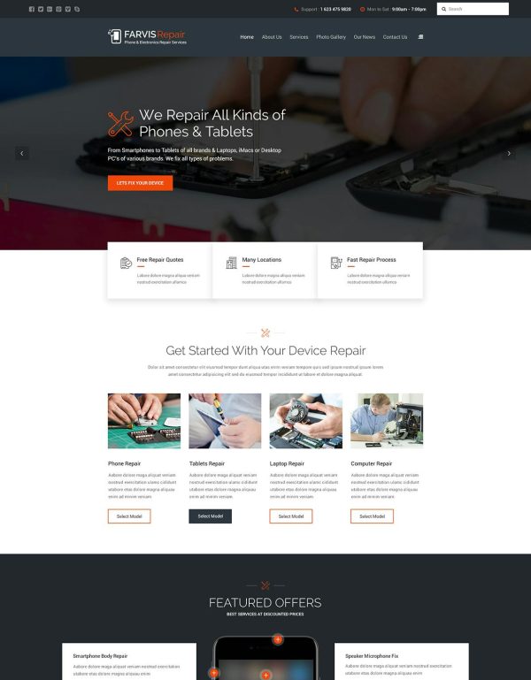 Download Farvis - Multipurpose WordPress Theme building, business, consulting, crypto currency, garden, law, medical, phone repair, plastic surgery