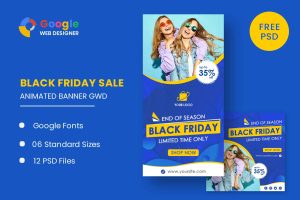 Download Fashion Banner Set Black Friday Sale HTML5 Banner Fashion Banner Set Black Friday Sale HTML5 Banner