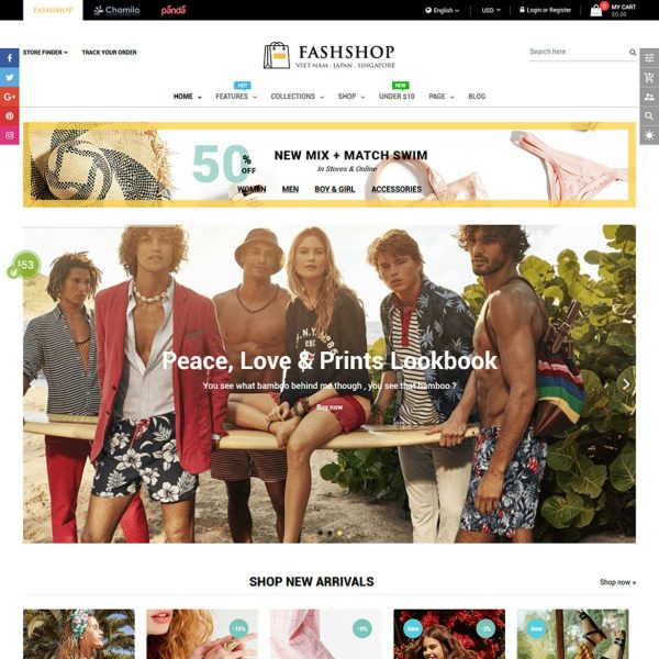 Download FashShop - Drag & Drop Bootstrap 4 Shopify Theme Best Fashion Shopify Theme - High Speed & SEO Optimized