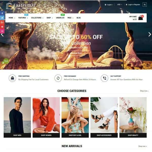 Download FashShop - Drag & Drop Bootstrap 4 Shopify Theme Best Fashion Shopify Theme - High Speed & SEO Optimized