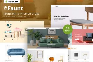 Download Faunt - Furniture & Interior Shopify 2.0 Theme Furniture & Interior Responsive Shopify 2.0 Theme
