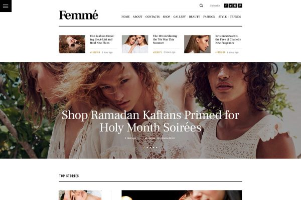 Download Femme - Online Magazine & Fashion Blog WP Theme Online Magazine & Fashion Blog WordPress Theme with Online Shop