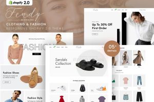 Download Fendy - Clothing & Fashion Shopify 2.0 Theme Clothing & Fashion Responsive Shopify 2.0 Theme