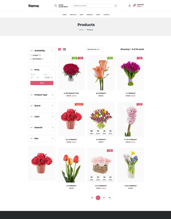 Download Fiama - Flower Shop & Florist Shopify Theme OS 2.0 Fiama - Flower Shop & Florist Multipurpose eCommerce Responsive Shopify Theme OS 2.0