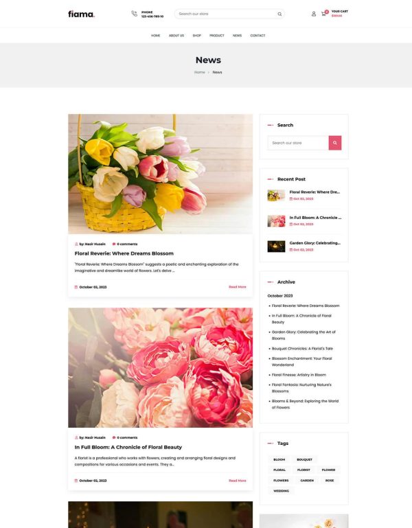 Download Fiama - Flower Shop & Florist Shopify Theme OS 2.0 Fiama - Flower Shop & Florist Multipurpose eCommerce Responsive Shopify Theme OS 2.0