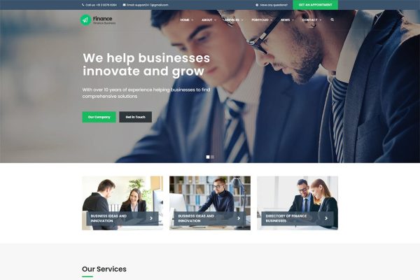 Download Finance - Consulting, Accounting WordPress Theme advisor, analytical, audit, broker, brokerage, business, business wp, company, consulting, consultin