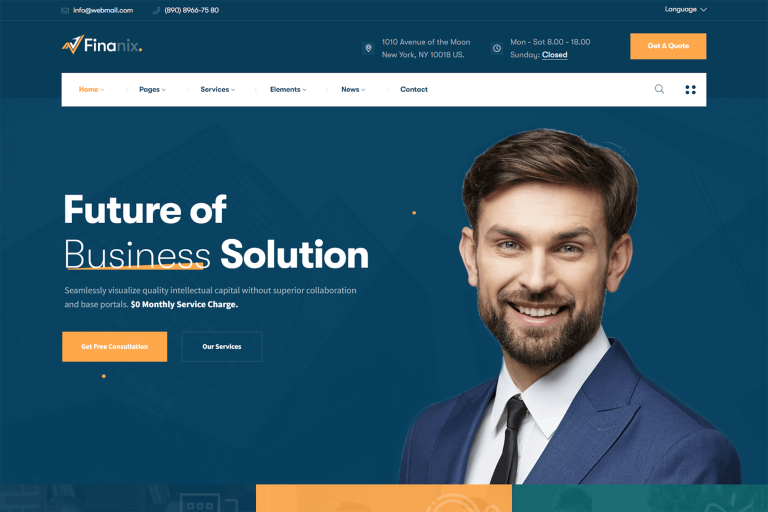 Download Finanix - Business WordPress Theme Business WordPress Theme