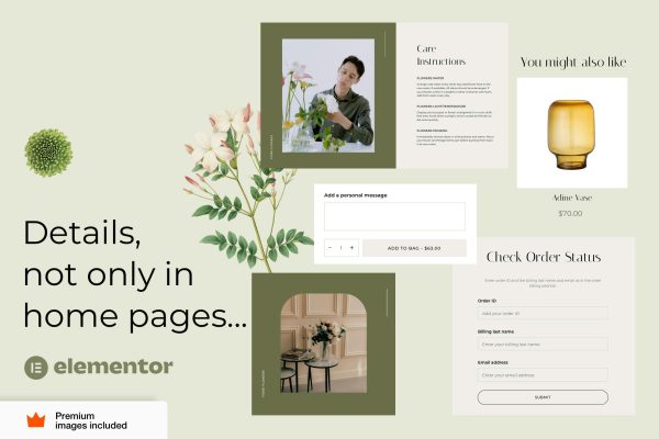 Download Fiore - Flower Florist WooCommerce WordPress The Ultimate Niche WordPress WooCommerce Elementor Pro theme for Flower Shops and Florists