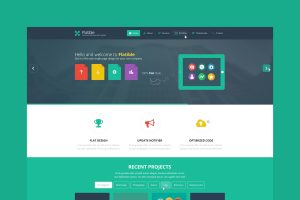 Download Flatible - Single Page HTML5 Template Flat Single Page HTML Template
