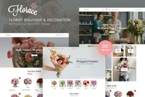 Download Florace - Florist Boutique & Decoration Store Florist Boutique & Decoration Store Shopify Theme