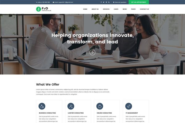 Download F&O - Consultant Finance WordPress Theme advisor, analytical, audit, broker, brokerage, business, business wp, company, consulting, consulti