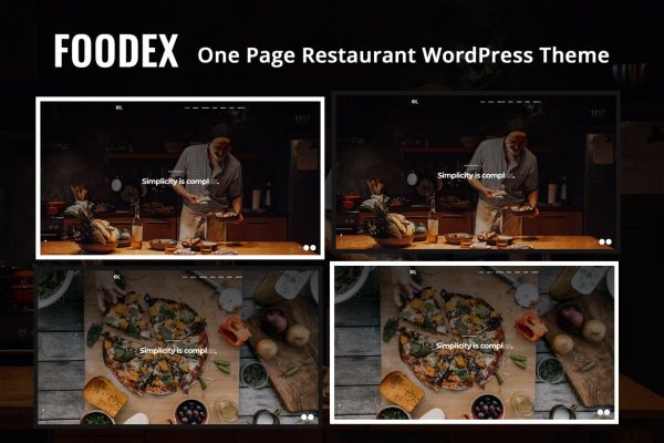 Download Foodex - One Page Restaurant WordPress Theme bakery, bar, burger, cafe, coffee, delivery, diner, elementor, fast food, food, menu, one page