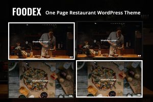 Download Foodex - One Page Restaurant WordPress Theme bakery, bar, burger, cafe, coffee, delivery, diner, elementor, fast food, food, menu, one page