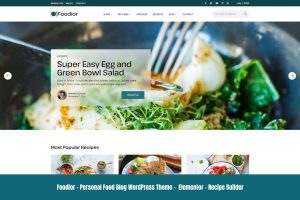 Download Foodior - Personal Food Blog WordPress Theme Modern Food Blog WordPress theme High Google Page Speed, Recipe Builder, Responsive