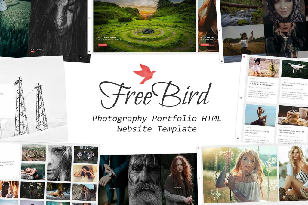 FreeBird Photography Portfolio Website Template Photography Portfolio