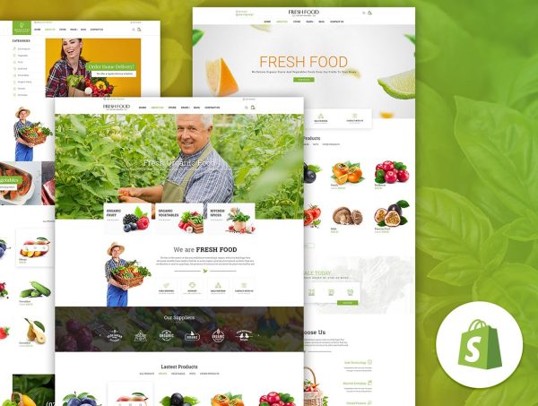 Download Fresh Food – Organic Food/Fruit/Vegetables Organic Food/Fruit/Vegetables eCommerce Shopify Theme