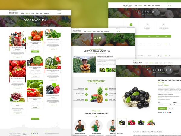 Download Fresh Food – Organic Food/Fruit/Vegetables Organic Food/Fruit/Vegetables eCommerce Shopify Theme