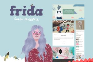 Download Frida - A Sweet & Classic Blog Theme A unique concept for making your blog cute.
